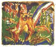 Cattles under a rainbow Ernst Ludwig Kirchner